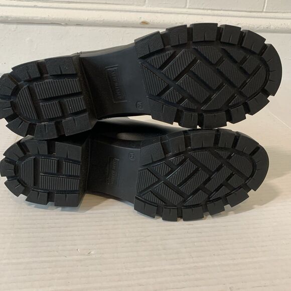 Steve Madden Womens 10 Boots Chunky Platform Chelsea Black Block Heel Grunge NEW - Picture 6 of 7